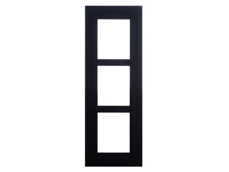 2N IP Verso - süvispaigaldus raam 3-le moodulile (paigaldus 9155016-ga) - must