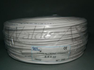 BTE 8x0,22 GR3 varjestatud kaabel, 200m rull