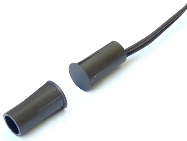 Sentek magnetkontakt süvistatav puitustele Ø9mm, pruun