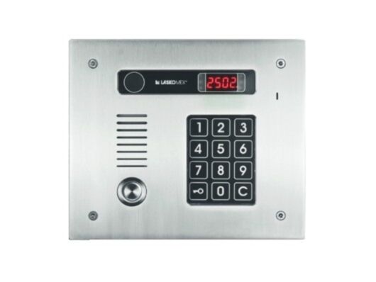 Laskomex CP-2513TK koodluku ja puutvõtmega roostevaba uksetel. paneel, video valmidus.