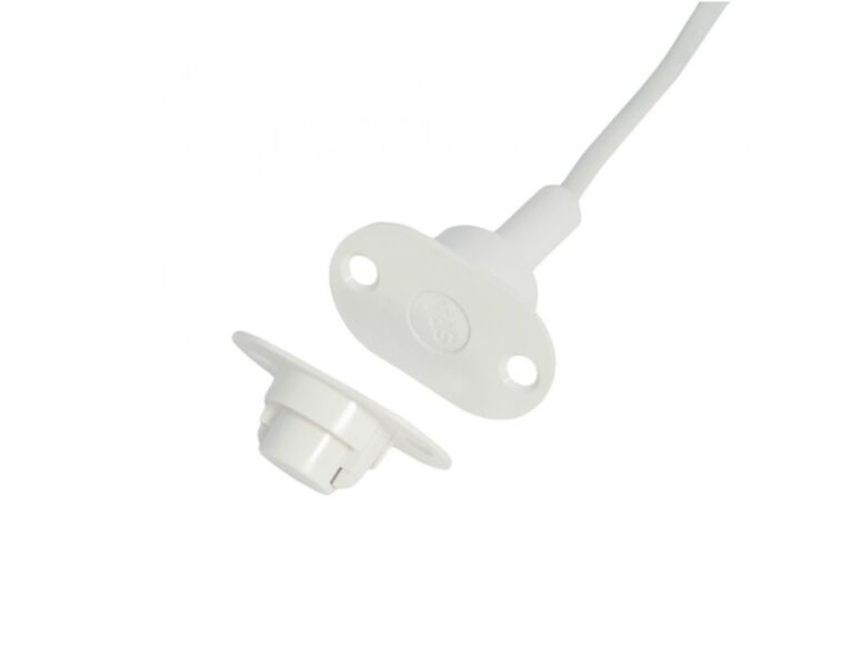 Alarmtech MC370-S12 G3 süvistatav magnetkontakt metalluksele 10m kaablit 2k2+2k2