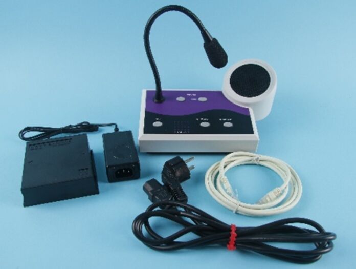 Hago LKS25/EU läbiklaasirääkimisesüsteem koos toiteplokiga