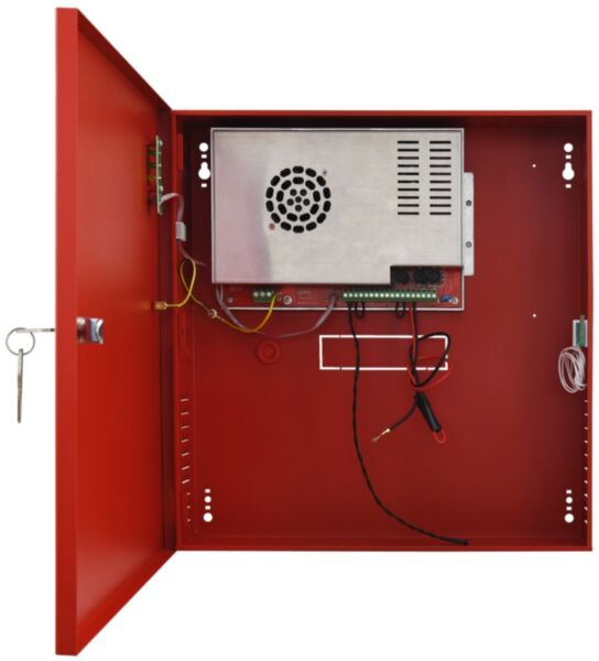 Pulsar toiteplokk 27,6V | 10A | EN54-4 | 2x17Ah | 385 x 402 x 88+8 mm