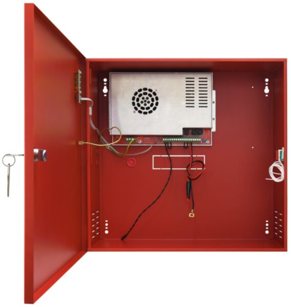 Pulsar toiteplokk 27,6V | 10A | EN54-4 | 2x28Ah | 420 x 407 x 178+8 mm