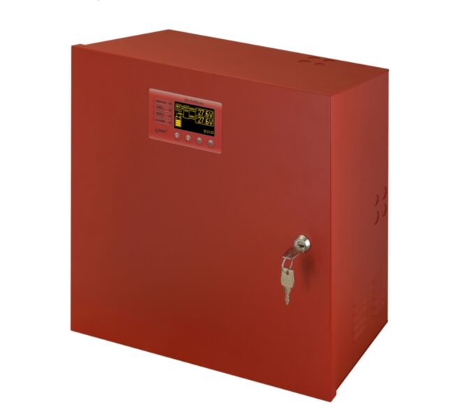 Pulsar toiteplokk 27,6V | 10A | EN54-4 | 2x40Ah | LCD ekraan | 420 x 407 x 178+8 mm