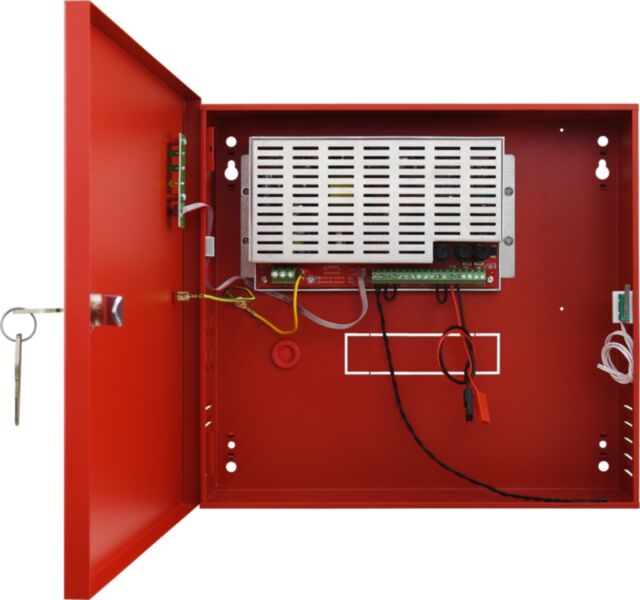 Pulsar toiteplokk 27,6V | 3A | EN54-4 | 2x7Ah | 330 x 305 x 82+8 mm
