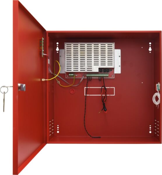 Pulsar toiteplokk 27,6V | 5A | EN54-4 | 2x40Ah | 420 x 407 x 178+8 mm