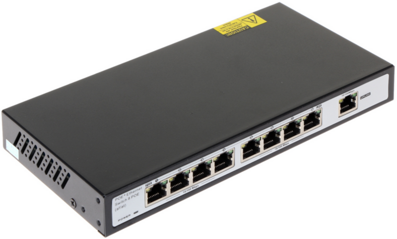 Switch 8xPoE + uplink | 120W