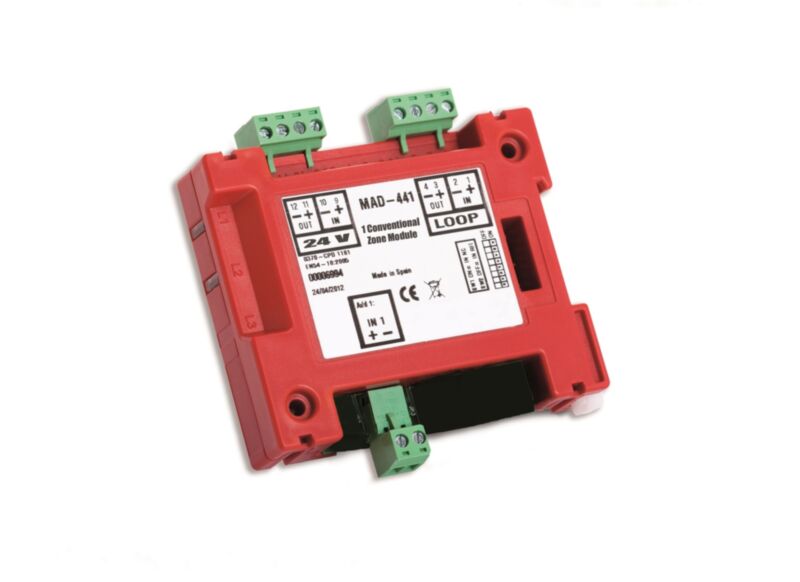 Detnov 1 tsooni sisendiga moodul, isolaatoriga