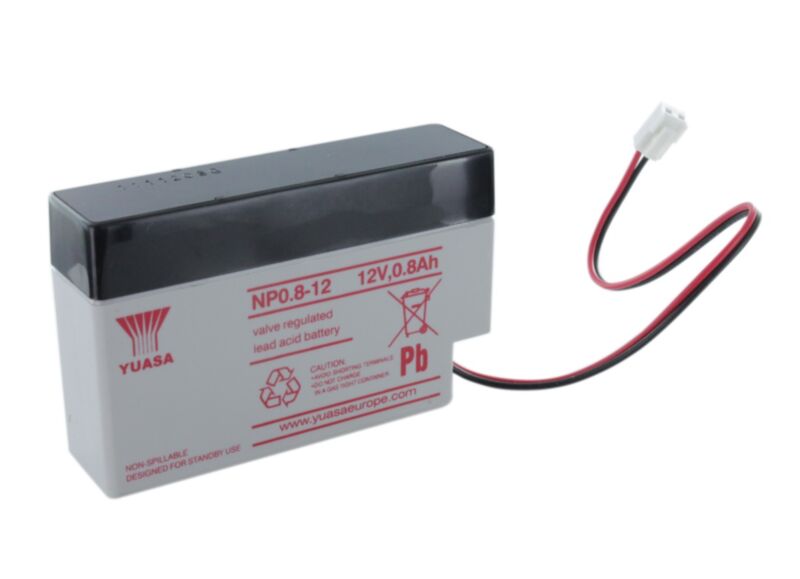 Yuasa 12V 0,8Ah aku (96x25x62mm)