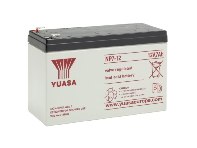 Yuasa 12V 7Ah aku (151X65X98mm)
