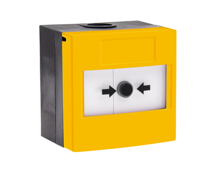 STi ilmastikukindel häirenupp, kollane, 2xNC/NO relee